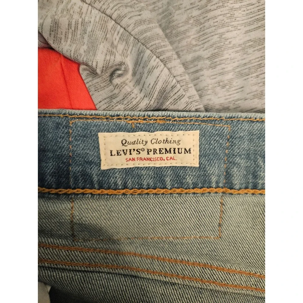 Levis 502 Regular Taper Mens Light Wash Blue Stretch Denim Jeans 34x32 295070933
